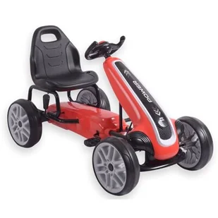 Milly Mally Gokart na pedały Power Red - Jeździki dla dzieci - miniaturka - grafika 1