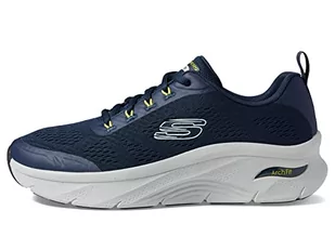 Skechers Męskie trampki 232502 NVLM, granatowa siatka/syntetyczna, 11 UK - Trampki męskie - miniaturka - grafika 1