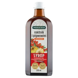 Premium Rosa Syrop z rokitnika i pigwowca 250 ml - Syropy i koncentraty owocowe - miniaturka - grafika 1