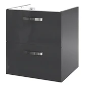 Szafki łazienkowe - Szafka pod umywalkę Aruna wisząca 50 cm szara - miniaturka - grafika 1