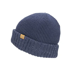 SEALSKINZ Unisex wodoodporna czapka z mankietem w zimnej pogodzie - granatowa, mała/średnia - Czapki damskie - miniaturka - grafika 1