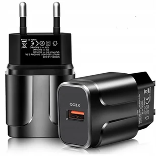SZYBKA ŁADOWARKA SIECIOWA DO GNIAZDKA USB ŁADOWANIE QUICK CHARGE 3.0 - Ładowarki do telefonów - miniaturka - grafika 1