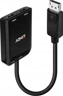 Inne akcesoria audio-wideo - Lindy DisplayPort do 2x HDMI MST czarny - miniaturka - grafika 1