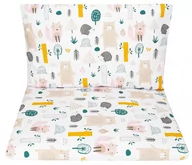 Pościel dla dzieci - POŚCIEL 120x90 DO ŁÓŻECZKA 120x60 POSZEWKI Z WYPEŁNIENIEM - Las - miniaturka - grafika 1