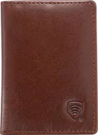 Portfele - KORUMA Mały skórzany portfel brąz KUK-77TOBR Uniwersalny - miniaturka - grafika 1
