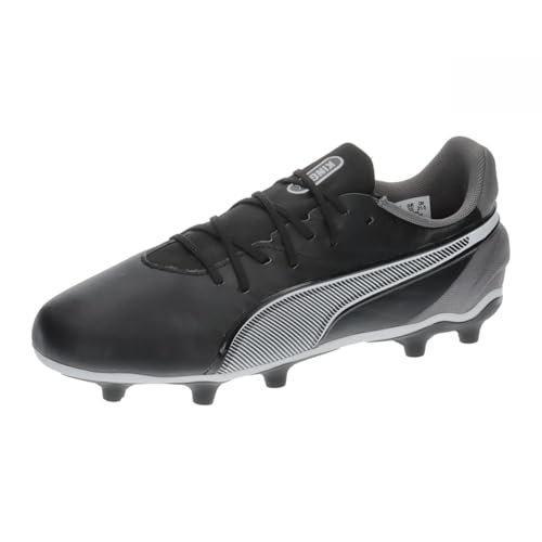 PUMA Unisex King Match Fg/Ag Jr buty piłkarskie dla dzieci, Puma Black PUMA White Cool Dark Grey, 35.5 EU