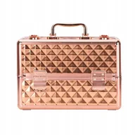 Kosmetyczki, organizery i kuferki - Molly Lac Kuferek kosmetyczny M na lakiery Diamond 3D rose golden okucia rose golden - miniaturka - grafika 1