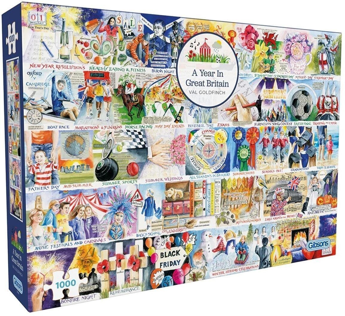 Gibsons Puzzle 1000 Year in Great Britain