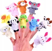 Pacynki - Jokomisiada Pacynki kukiełki na palec zwierzątka 10szt ZA3675 - miniaturka - grafika 1