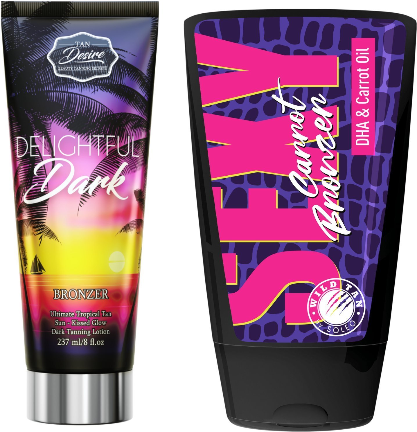Tan Desire Delightful Dark + Wild Tan Sexy Carrot Gratis