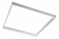 Oprawy, klosze i abażury - GTV Ramka do montażu natynkowego paneli LED 60x60 cm biała KING) RM-KNG60X60-00 - miniaturka - grafika 1