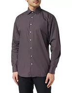 Koszule męskie - Seidensticker Męska koszula biznesowa – bez prasowania z taliowanym krojem – Shaped – długi rękaw – kołnierz Kent – 100% bawełna, czerwony (Weinrot), 41 - miniaturka - grafika 1