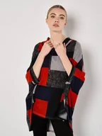 Swetry damskie - Apricot Golf w kolorze czarno-czerwonym - miniaturka - grafika 1