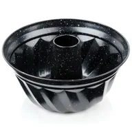 Formy do ciast - Forma Granitowa Foremka Metalowa do Pieczenia Babki z Kominem Ciasto Babkę - miniaturka - grafika 1