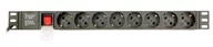 Listwy zasilające - Gembird LISTWA ZASILAJĄCA RACK 19" PDU EG-PDU-014 1U, 16A, 8X SCHUKO, KABEL 3M EG-PDU-014 - miniaturka - grafika 1