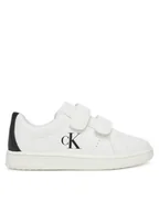 Buty dla chłopców - Calvin Klein Jeans Sneakersy Low Cut Lace Velcro Sneaker V1X9-82080-1355 S Biały - miniaturka - grafika 1