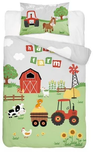 Komplet do łóżeczka kołdra pościel podusia 100x135 farma - Pościel dla dzieci - miniaturka - grafika 2