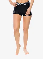 Spodenki damskie - Spodenki treningowe damskie Under Armour HeatGear Authentics Shorty - black/white - miniaturka - grafika 1