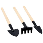 Pozostałe narzędzia ogrodowe - Zestaw małych narzędzi ogrodowych kielnia, transplanter, grabki - miniaturka - grafika 1