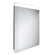 Lustra - Nimco Lustra - Lustro z oświetleniem LED, 60x80 cm, czujnik dotyku, aluminium ZP 23002V - miniaturka - grafika 1