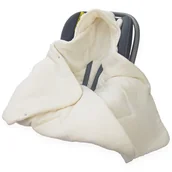 Koce i narzuty dla dzieci - OTULACZ DO FOTELIKA NOSIDEŁKA MUŚLINOWY Z KAPTURKIEM KOCYK Kerstin - miniaturka - grafika 1