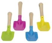 Zabawki kreatywne - Metalowa łopatka do piasku z drewnianą rączką mix - Goki - miniaturka - grafika 1
