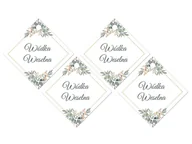 Wesele i ślub - Zawieszki z wstążeczką na wódkę weselną - 12 szt. - miniaturka - grafika 1