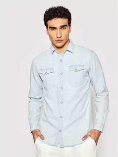 Koszule męskie - Jack&Jones Koszula Sheridan 12138115 Niebieski Slim Fit - grafika 1