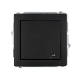 Karlik Łącznik schodowy czarny 12DWP-3 - Gniazdka elektryczne - miniaturka - grafika 1