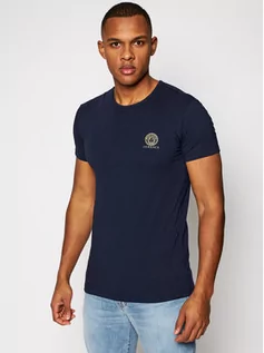 Koszulki i topy damskie - Versace T-Shirt Medusa AUU01005 Granatowy Regular Fit - grafika 1