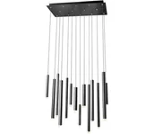 Lampy sufitowe - Redo 01-2056 - LED Żyrandol na lince MADISON 14xLED/4W/230V czarne - miniaturka - grafika 1