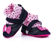 Buty dla dziewczynek - Domowe buciki dziecięce Roz.20/21 - 12cm - miniaturka - grafika 1
