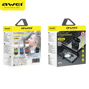 AWEI 5.3 T1 Pro + stacja dokująca czarno-zielony/black-green - Słuchawki - miniaturka - grafika 7