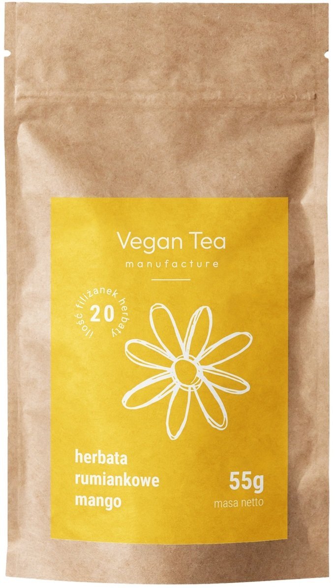 Vegan Tea Herbata ziołowo-owocowa Rumiankowe Mango - opakowanie uzupełniające 55g