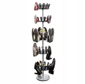 Szafki na buty - Stojak Na Buty Teleskopowy Obrotowy 30 par Na Obuwie 154 cm - miniaturka - grafika 1