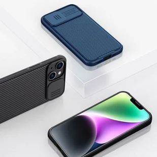 Nillkin CamShield Pro Magnetic Case etui iPhone 14 Plus pokrowiec osłona na aparat kamerę niebieski (z MagSafe) - Etui i futerały do telefonów - miniaturka - grafika 16