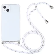 Etui i futerały do telefonów - König Design Etui kompatybilne z Apple iPhone 13 mini Plastikowe etui na telefon komórkowy z łańcuszkiem - Etui na telefon komórkowy białe - miniaturka - grafika 1