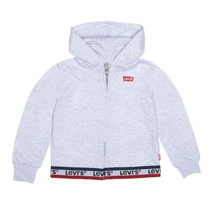 Bluza dziecieca Levi's z kapturem rozsuwana dresowa szara-92 - Bluzy dla dziewczynek - miniaturka - grafika 1