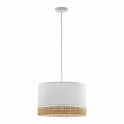 Lampy sufitowe - TK Lighting Lampa wisząca nowoczesna PAGLIA Big White ratan   6533 - miniaturka - grafika 1