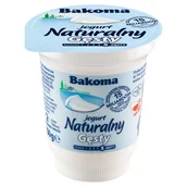 Kefiry, jogurty, maślanki - BAKOMA jogurt NATURALNY 390G - miniaturka - grafika 1