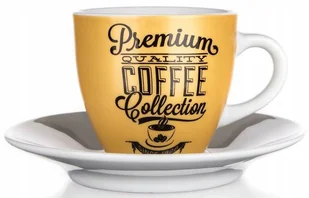 FILIŻANKA DO KAWY ESPRESSO 2 x 90 ml BANQUET dekorowana mała kubek prezent - Filiżanki - miniaturka - grafika 1