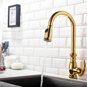 Baterie kuchenne - Bateria kuchenna retro LYDIA czarna - złoty - miniaturka - grafika 1