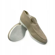 Mokasyny męskie - Mokasyny męskie zamszowe Old Money 40 - miniaturka - grafika 1