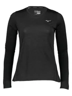 Koszulki sportowe damskie - Mizuno Koszulka funkcyjna "Impulse Core" w kolorze czarnym - miniaturka - grafika 1