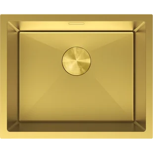 Mexen Trixo zlewozmywak stalowy 1-komorowy 540 x 440 mm, złoty - 6414541000-55 - Zlewozmywaki - miniaturka - grafika 1
