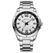 Zegarki męskie - Srebrny zegarek męski bransoleta duży solidny Perfect M118 - miniaturka - grafika 1