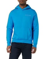 Bluzy męskie - Tommy Hilfiger Męska bluza z kapturem Pop Color Hilfiger, Szokujący niebieski, L - miniaturka - grafika 1