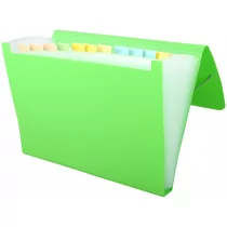 Penmate Teczka z przegródkami A4 PP-104 zielona - Teczki i skoroszyty - miniaturka - grafika 1