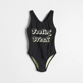 Stroje kąpielowe dla dziewczynek - Reserved - Jednoczęściowy strój kąpielowy - Czarny - miniaturka - grafika 1