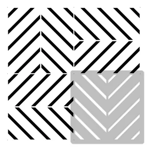 Nakleo szablon malarski // płytki - kafelki // CARVIDE - 10x10cm - Szablony malarskie - miniaturka - grafika 1